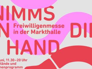 Banner Nimms In Die Hand Freiwilligenmesse